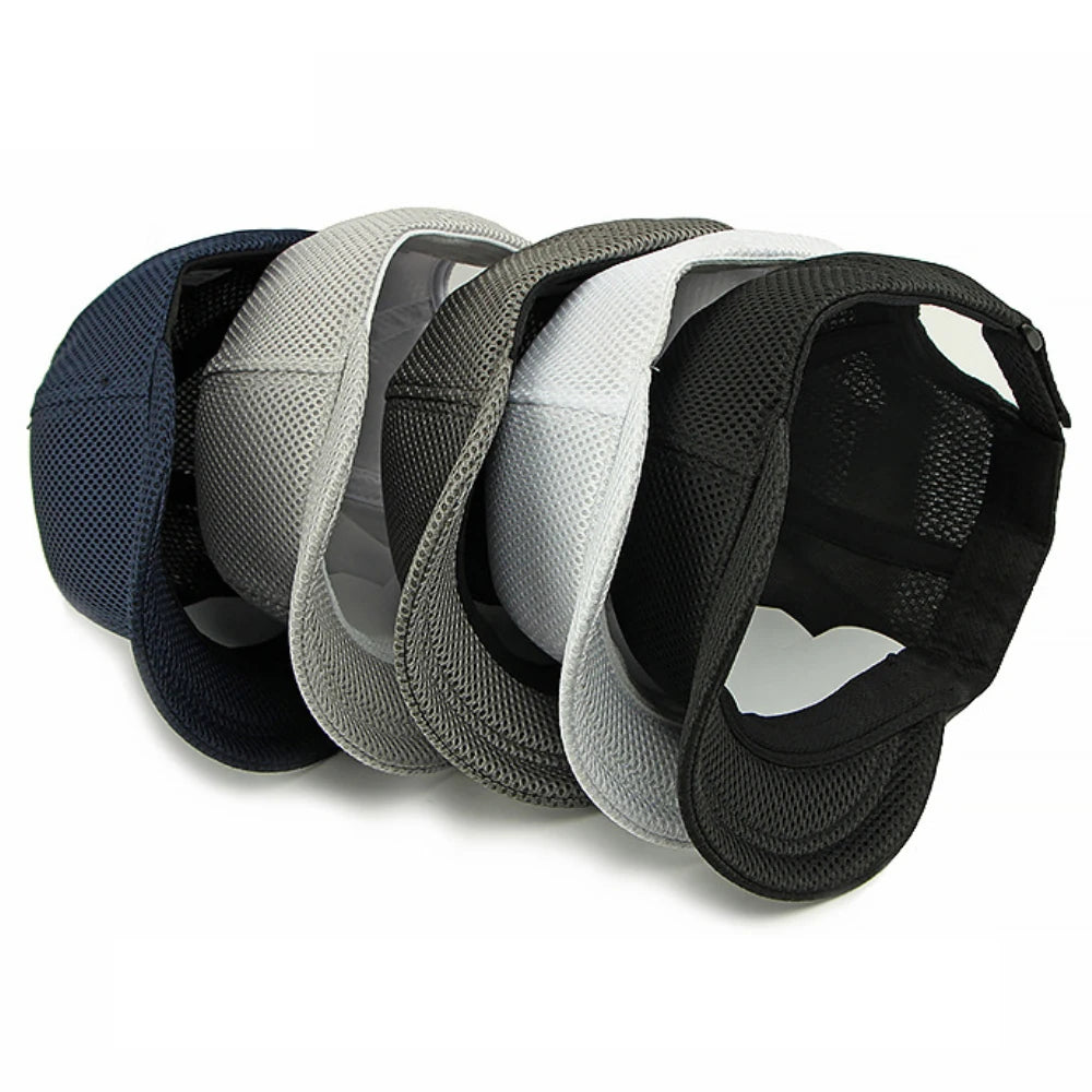 HT4828 5CM Short Brim Baseball Cap Male 6 Panels Baseball Hat Breathable Mesh Trucker Cap Men Women Solid Plain Snapback Cap