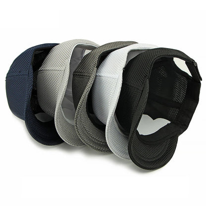 HT4828 5CM Short Brim Baseball Cap Male 6 Panels Baseball Hat Breathable Mesh Trucker Cap Men Women Solid Plain Snapback Cap