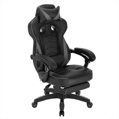 WOLTU Swivel Gaming Racing Chair Desk Office Computer Chair Sports Seat with Headrest Lumbar Cushion Footrest Gamer Chair