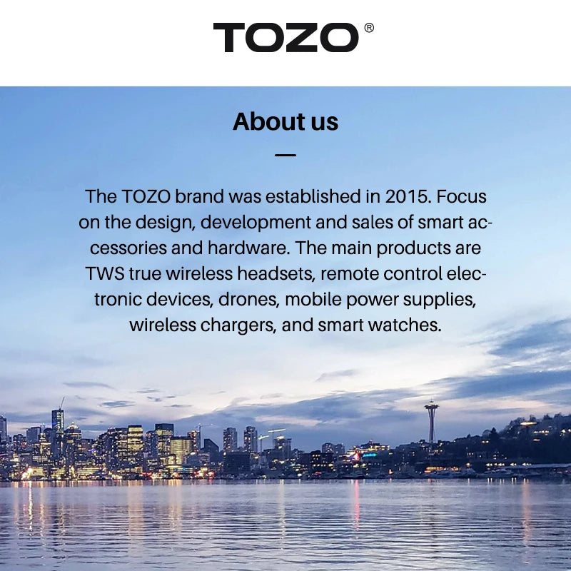 TOZO T10 Bluetooth 5.3 Earphones, Wireless Headphones, AI Enhanced Calling With Deep Bass, IPX8 Waterproof Earbuds, 45H Play