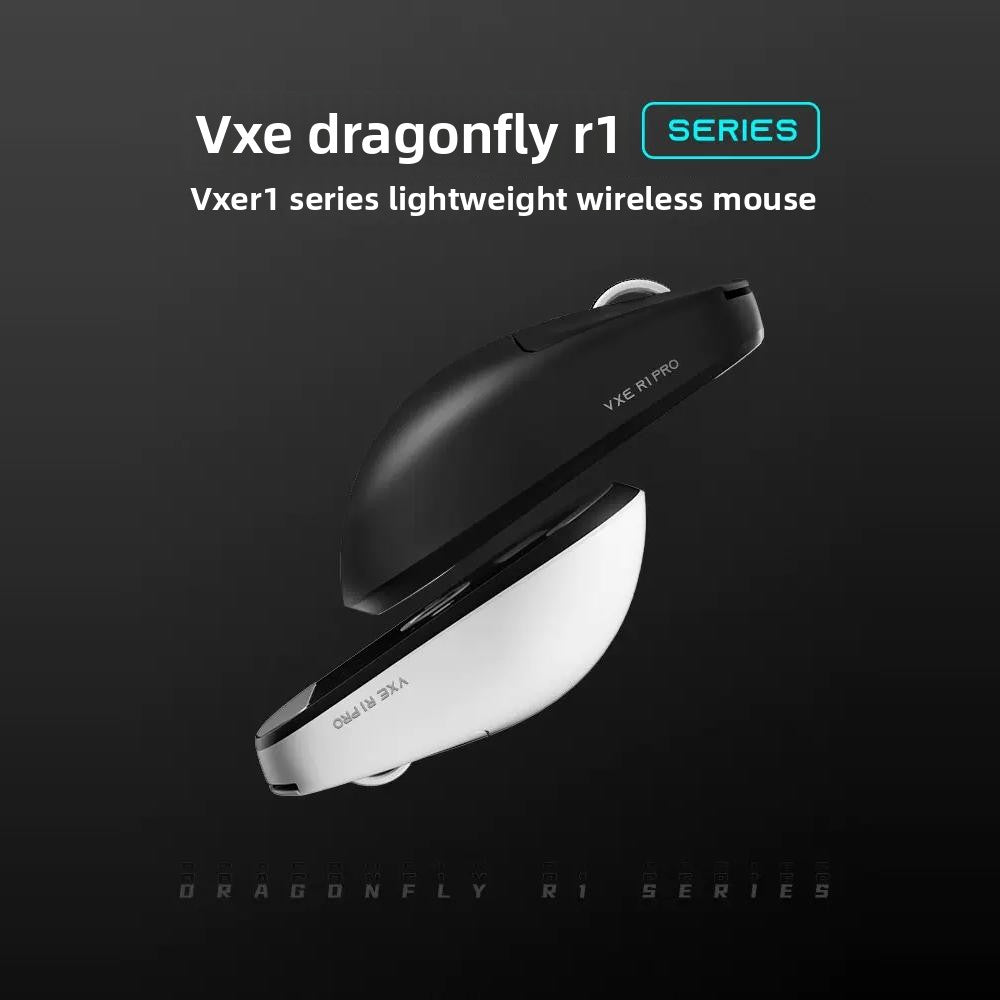 VXE Dragonfly R1 Wireless Lightweight Ergonomic Mouse PAW3395 Sensor Three-mode Gaming Mouse Low Latency PC Player Office Gift