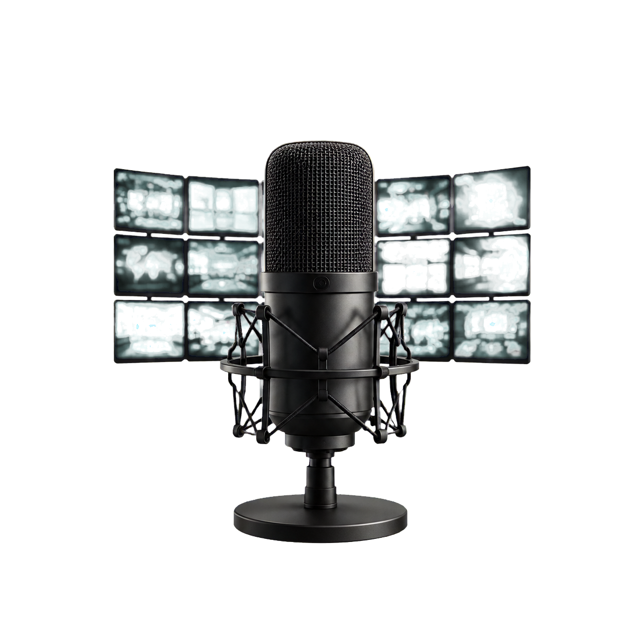 Microphone professionnel et studio médias